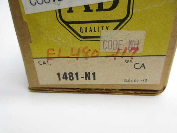 ALLEN BRADLEY 1481-N1 SER. CA (BR/YL) NSMP
