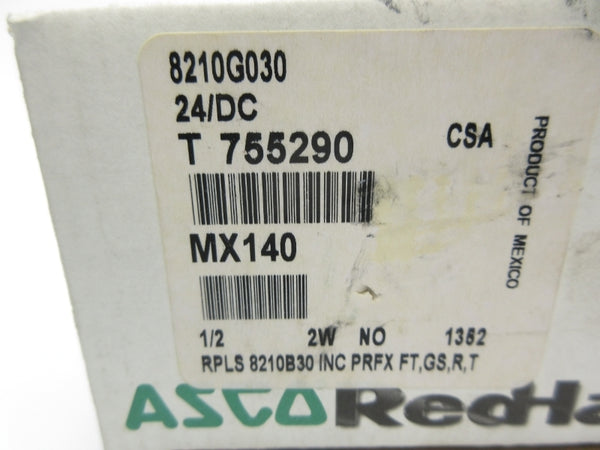 ASCO 8210G030 24VDC 80-125PSI 1/2" NSMP