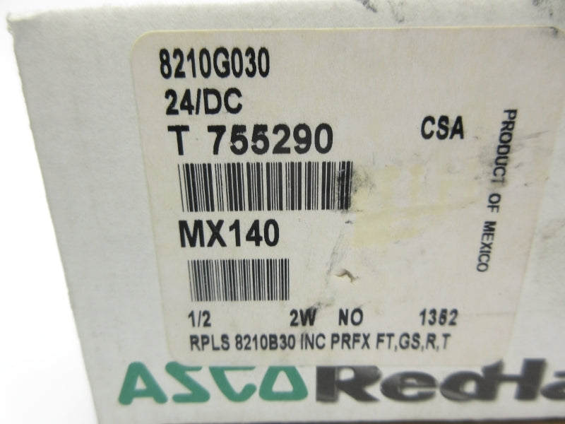 ASCO 8210G030 24VDC 80-125PSI 1/2" NSMP