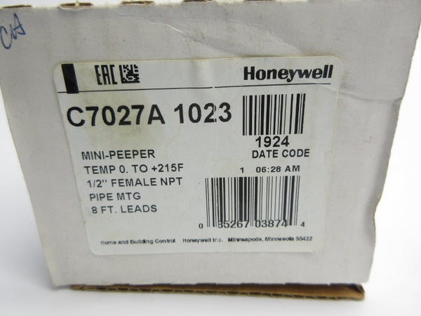 HONEYWELL C7027A 1023 0-215'F 1/2" NSMP