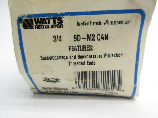 WATTS 3/4 9D-M2 CAN 0062026 NSMP