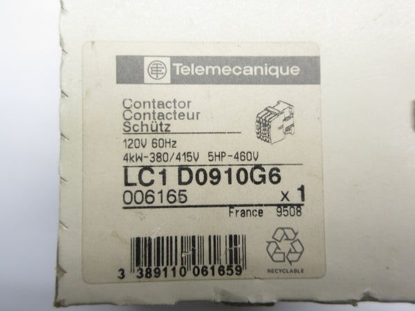 TELEMECANIQUE LC1D0910G6 120V NSFS