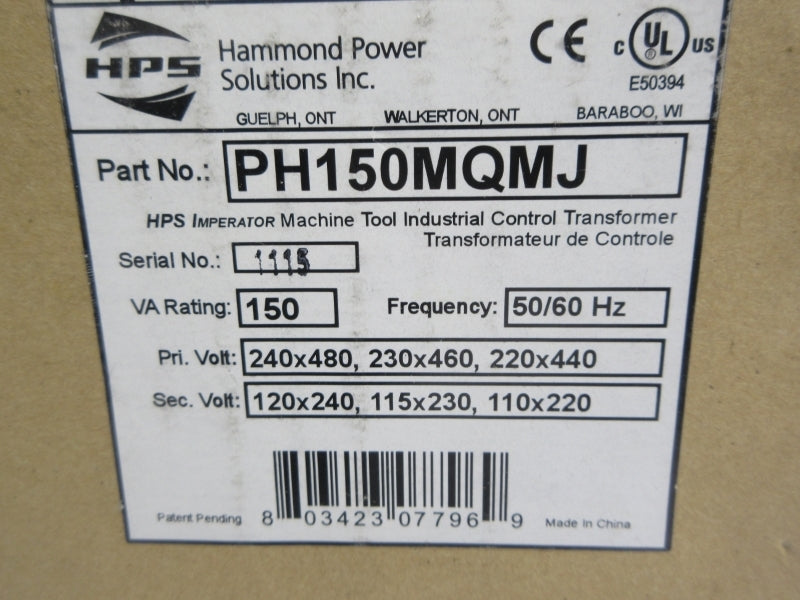 HPS PH150MQMJ 240/480V NSMP