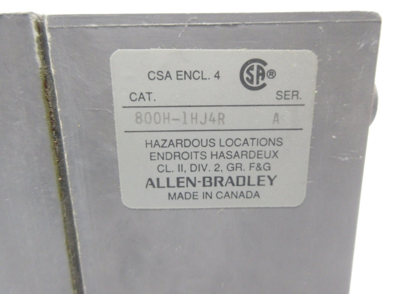 ALLEN BRADLEY 800H-1HJ4R SER. A NSNP