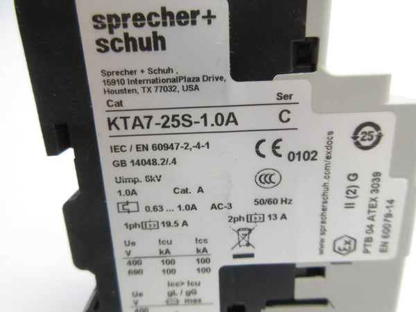 SPRECHER+SCHUH KTA7-25S-1.0A SER. C 0.63-1.0A NSNP