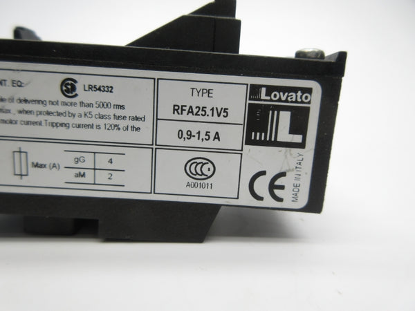 LOVATO RFA25.1V5 0.9-1.5A NSNP