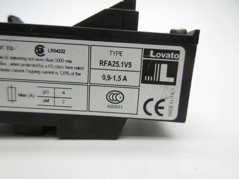 LOVATO RFA25.1V5 0.9-1.5A NSNP