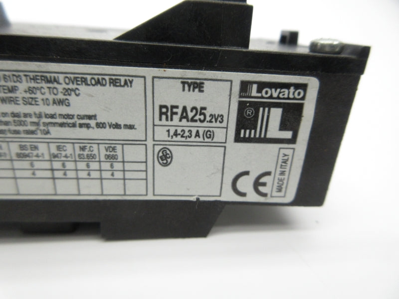 LOVATO RFA25.2V3 1.4-2.3A NSNP