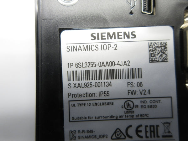 SIEMENS 6SL3255-0AA00-4JA2 F/W V2.4 NSNP