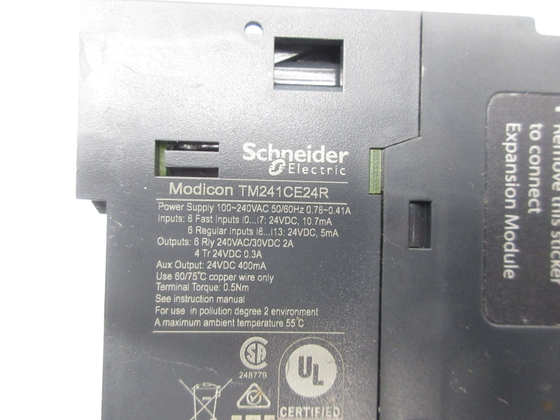 SCHNEIDER ELECTRIC TM241CE24R 100-240VAC 0.78-0.41A NSNP