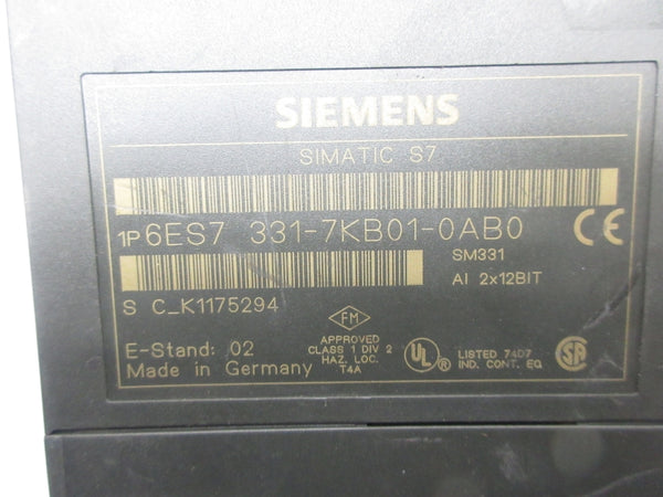 SIEMENS 6ES7331-7KB01-0AB0 UNMP
