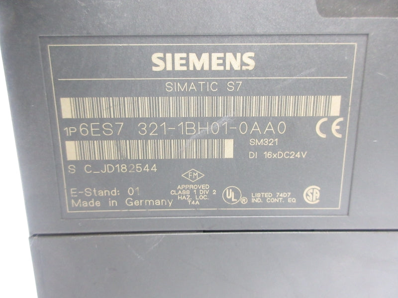 SIEMENS 6ES7321-1BH01-0AA0 24VDC UNMP