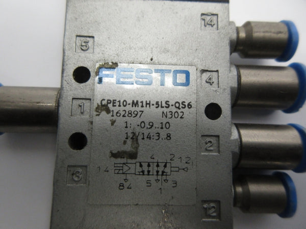 FESTO CPE10-M1H-5LS-QS6 162897 20.4-26.4VDC UNMP