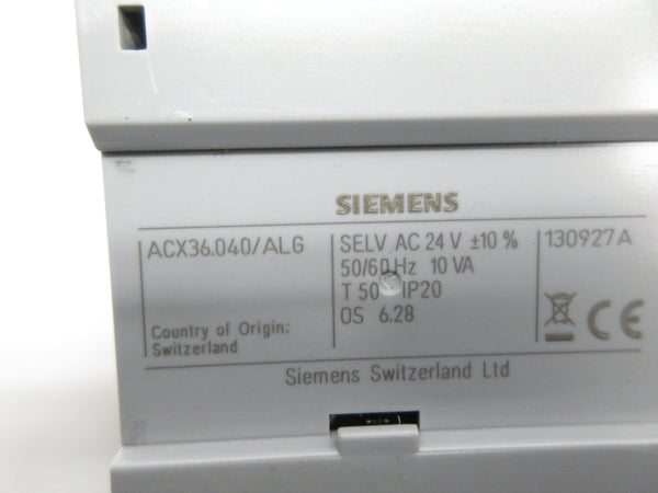 SIEMENS ACX36.040/ALG 24VAC NSNP