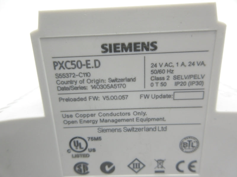SIEMENS PXC50-E.D 24VAC 1A NSNP