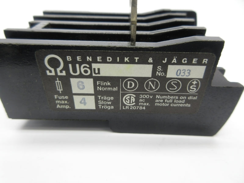 BENEDIKT & JAGER U6U 1.2-1.8A NSNP