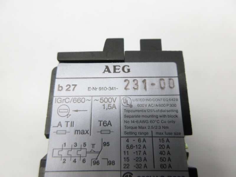 AEG B27 910-341-231-00 5.6-8A NSNP