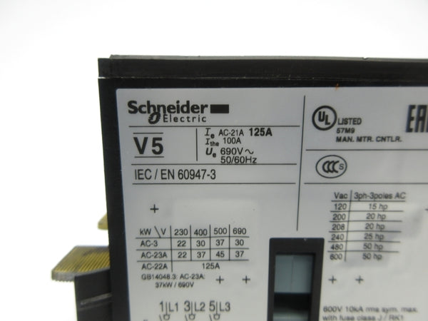 SCHNEIDER ELECTRIC V5 690V 125A NSNP