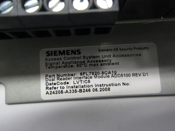 SIEMENS 6FL7820-8CA10 NSNP