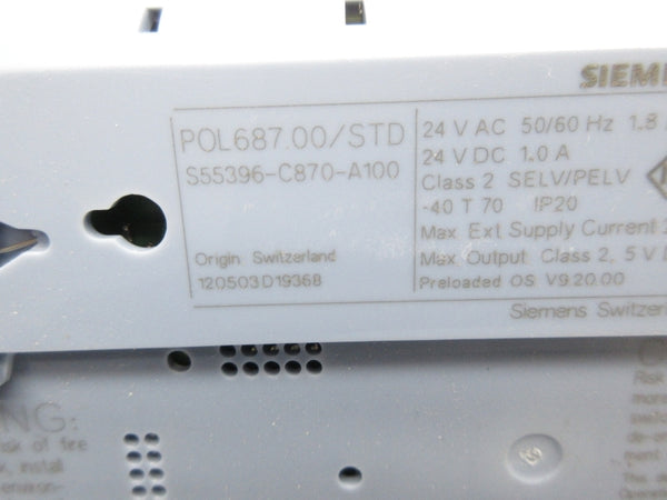 SIEMENS POL687.00/STD 24VAC/DC NSNP