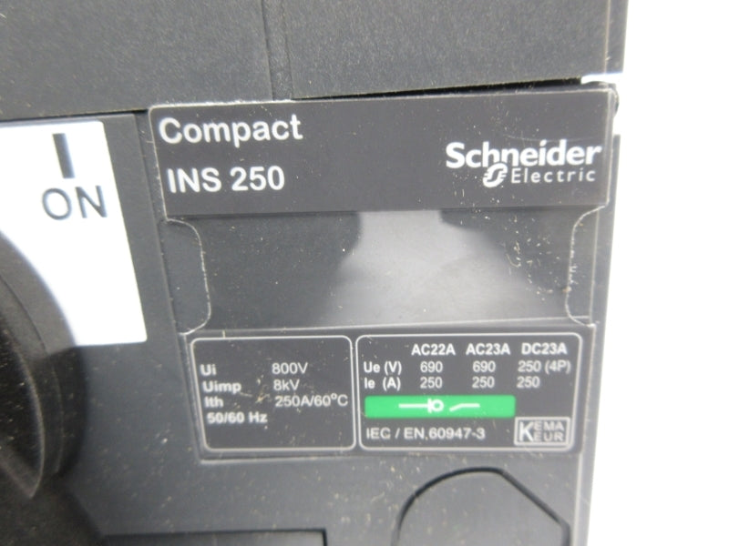 SCHNEIDER ELECTRIC INS250 800V 250A NSNP