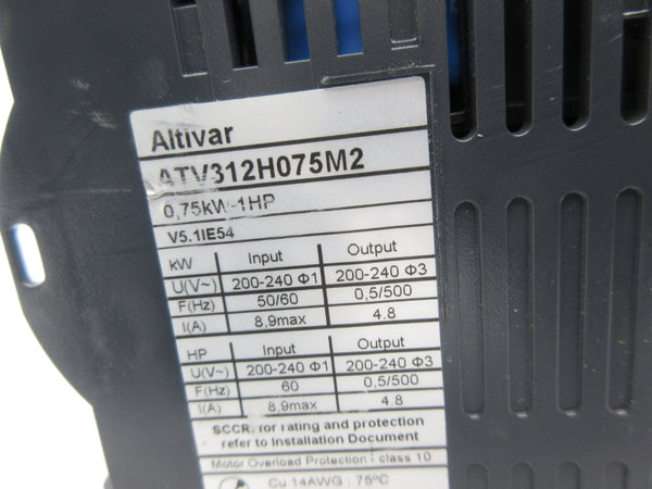 SCHNEIDER ELECTRIC ATV312H075M2 (AS PICTURED1) UNMP