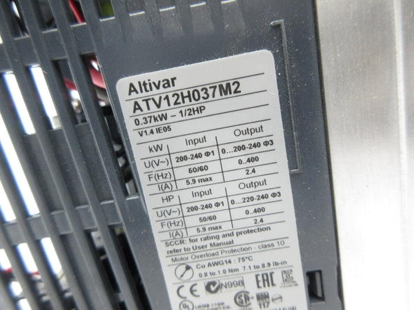 SCHNEIDER ELECTRIC ATV12H037M2 200-240V 5.9A (AS PICTURED) UNMP
