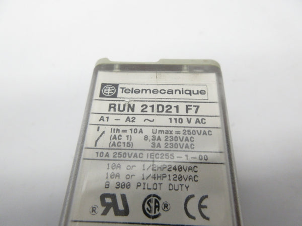 TELEMECANIQUE RUN21D21F7 110VAC NSNP