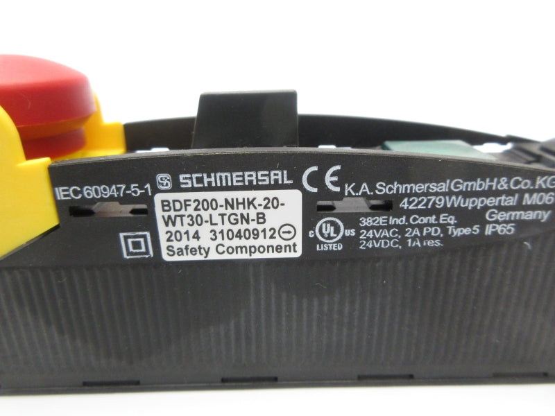 SCHMERSAL BDF200-NHK-20-WT30-LTGN-B 24VAC/DC 1/2A NSNP
