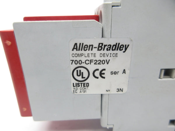 ALLEN BRADLEY 700-CF220V SER. A 110V NSNP