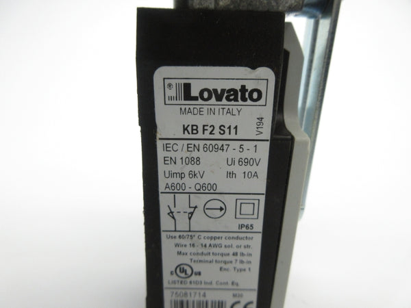 LOVATO KBF2S11 690V 10A NSNP