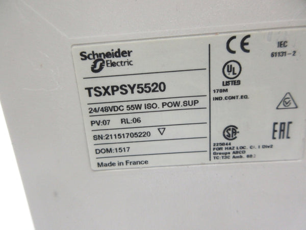 SCHNEIDER ELECTRIC TSXPSY5520 24/48VDC NSNP