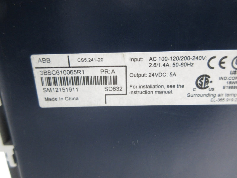 ABB 3BSC610065R1 SD832 100-120/200-240VAC 2.6/1.4A NSNP
