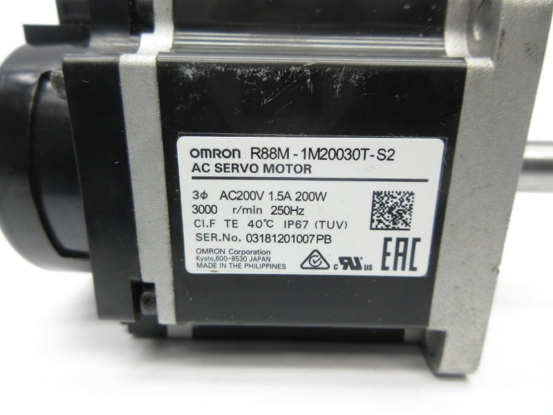 OMRON R88M-1M20030T-S2 200VAC 1.5A NSNP