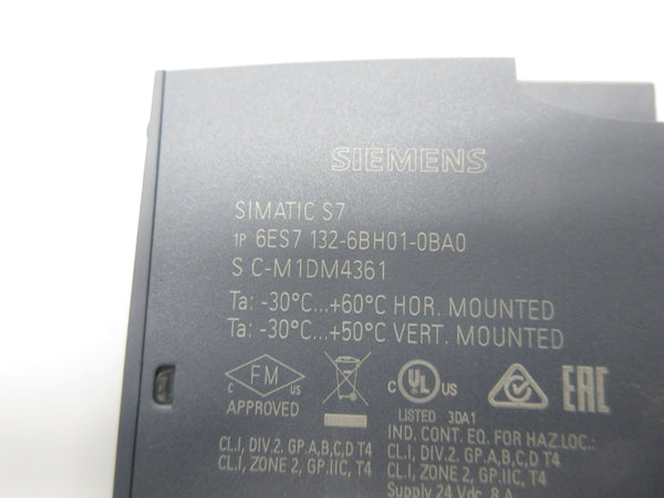 SIEMENS 6ES7132-6BH01-0BA0 24VDC 0.5A NSNP