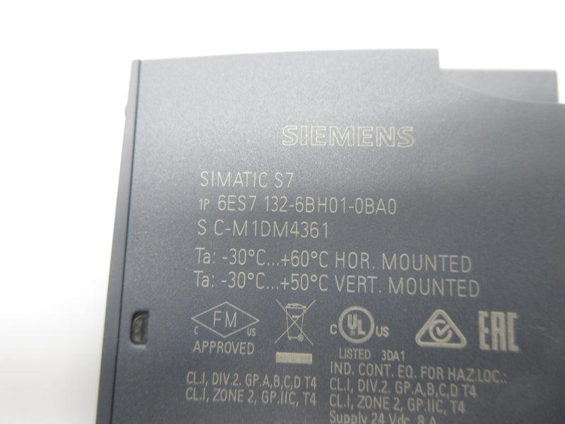 SIEMENS 6ES7132-6BH01-0BA0 24VDC 0.5A NSNP