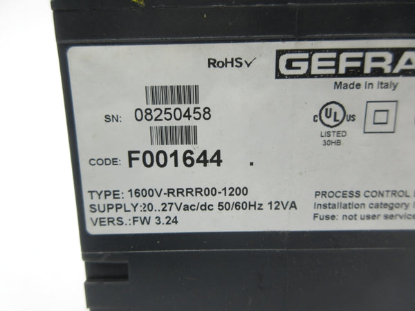 GEFRAN 1600V-RRRR00-1200 F001644 20/27VAC/DC NSNP