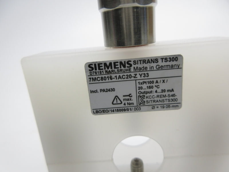SIEMENS 7MC8016-1AC20-ZY33 NSNP