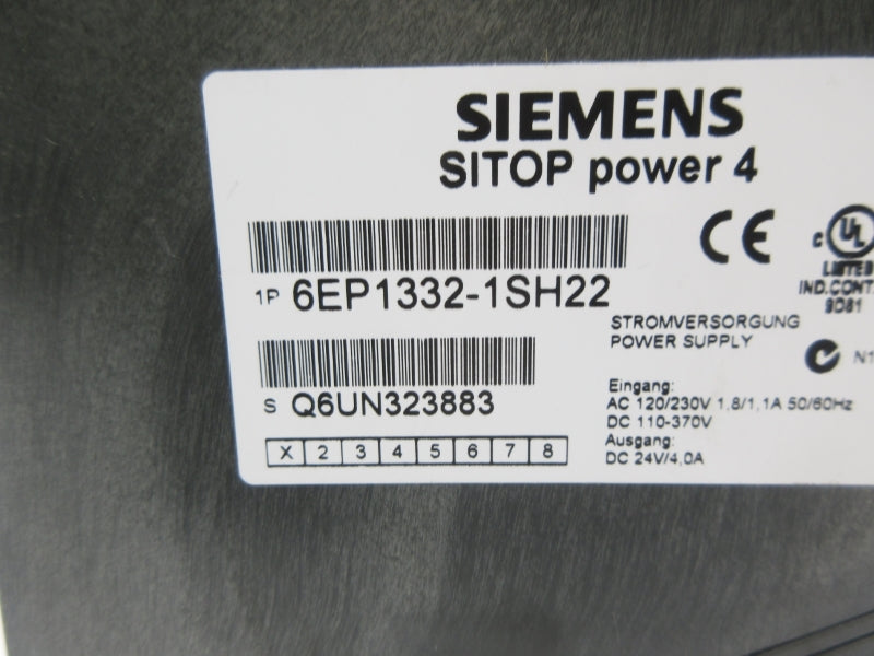 SIEMENS 6EP1332-1SH22 120/230VAC 1.8/1.1A NSNP