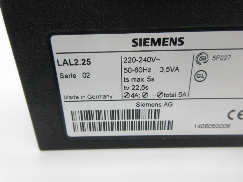 SIEMENS LAL2.25 220-240V NSNP