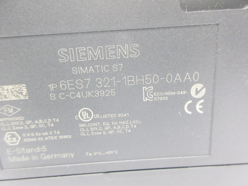 SIEMENS 6ES7321-1BH50-0AA0 24VDC NSNP