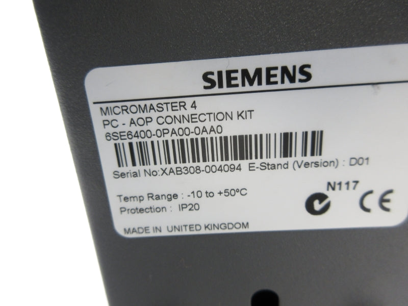 SIEMENS 6SE6400-0PA00-0AA0 NSNP