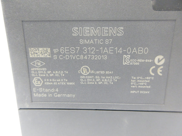 SIEMENS 6ES7312-1AE14-0AB0 NSNP