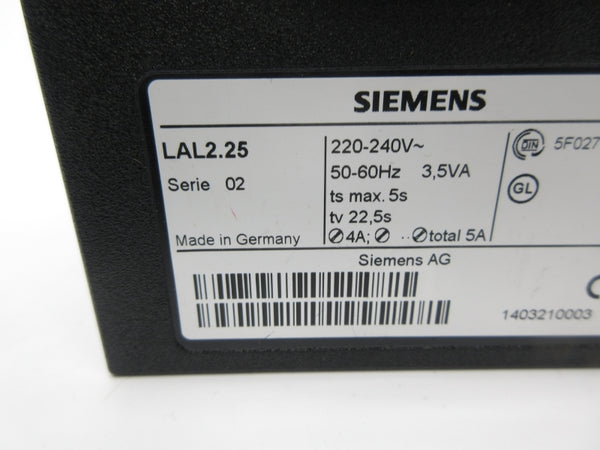 SIEMENS LAL2.25 220-240V NSNP