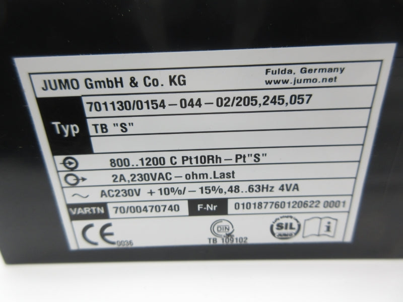 JUMO 701130/0154-044-02/205,245,057 TB 230VAC 2A NSNP
