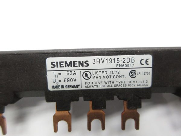 SIEMENS 3RV1915-2DB 690V 63A NSNP