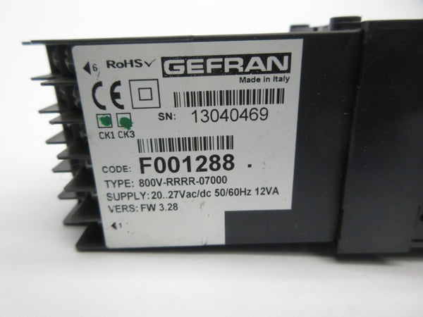 GEFRAN 800V-RRRR-07000 F001288 20/27VAC NSNP