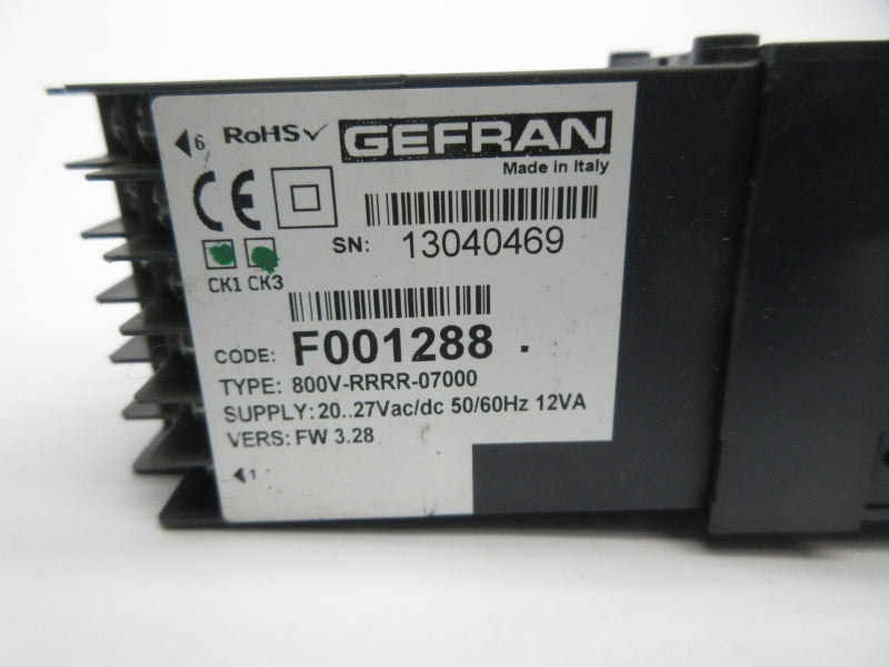 GEFRAN 800V-RRRR-07000 F001288 20/27VAC NSNP