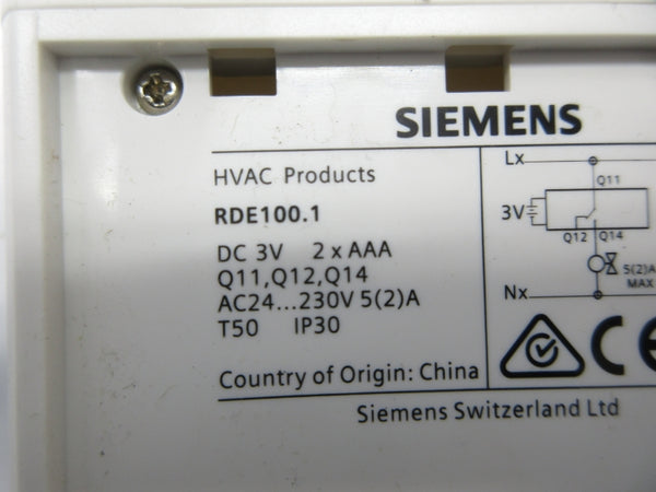 SIEMENS RDE100.1 24/230VAC NSNP