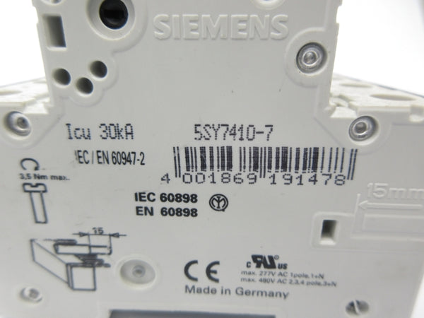 SIEMENS 5SY7410-7 400V 10A NSNP
